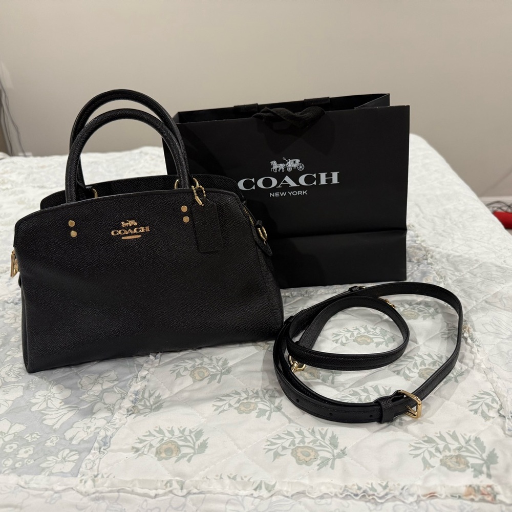 Coach Black Leather Handbag